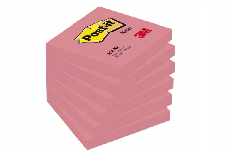 

Karteczki samoprzylepne Post-it różowe 76x76mm