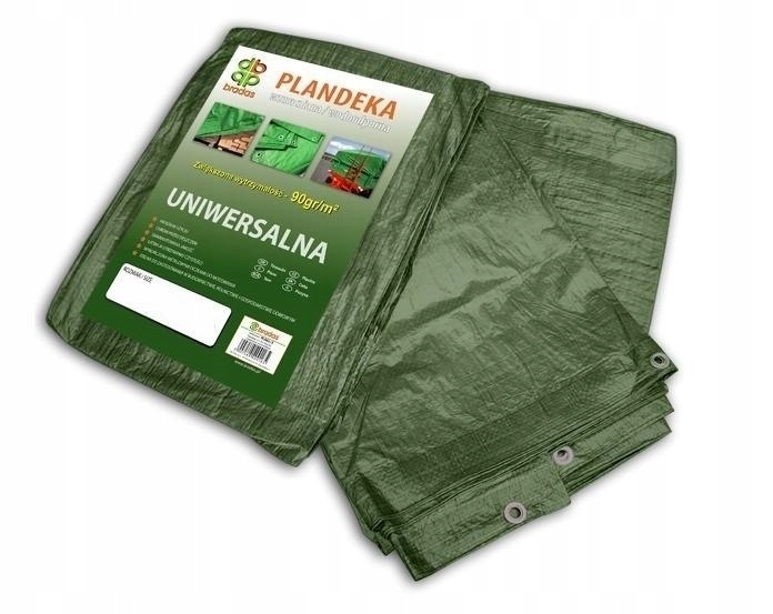 Plandeka 3m x 4m Zielona 90 g.