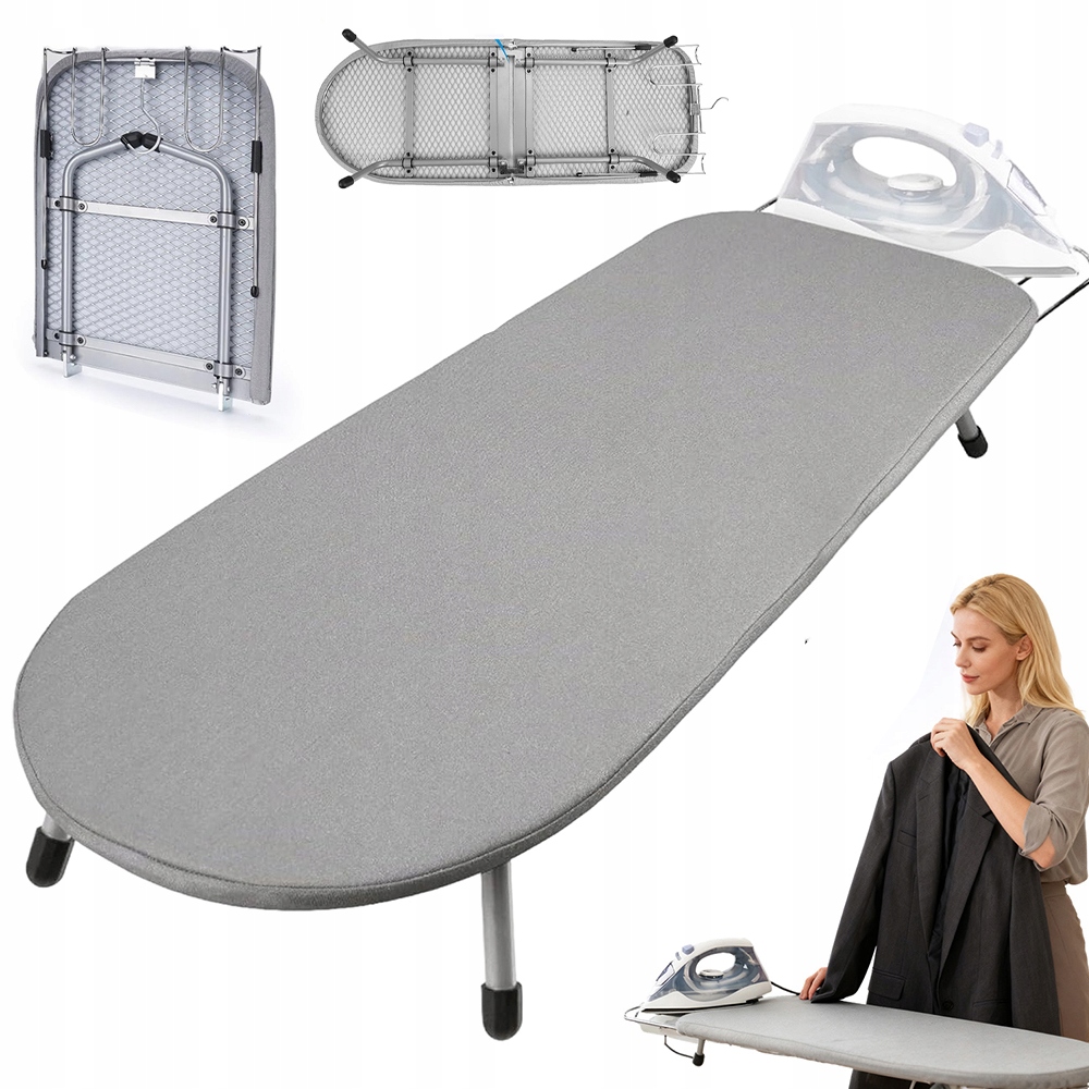 Levně Žehlicí Prkno Na Stole, Kovová Síťka, Bavlna, Skládací, Malá