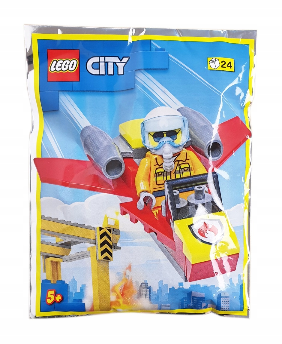 Lego City Minifigure Polybag- Firefighter Woman with Jet #952209