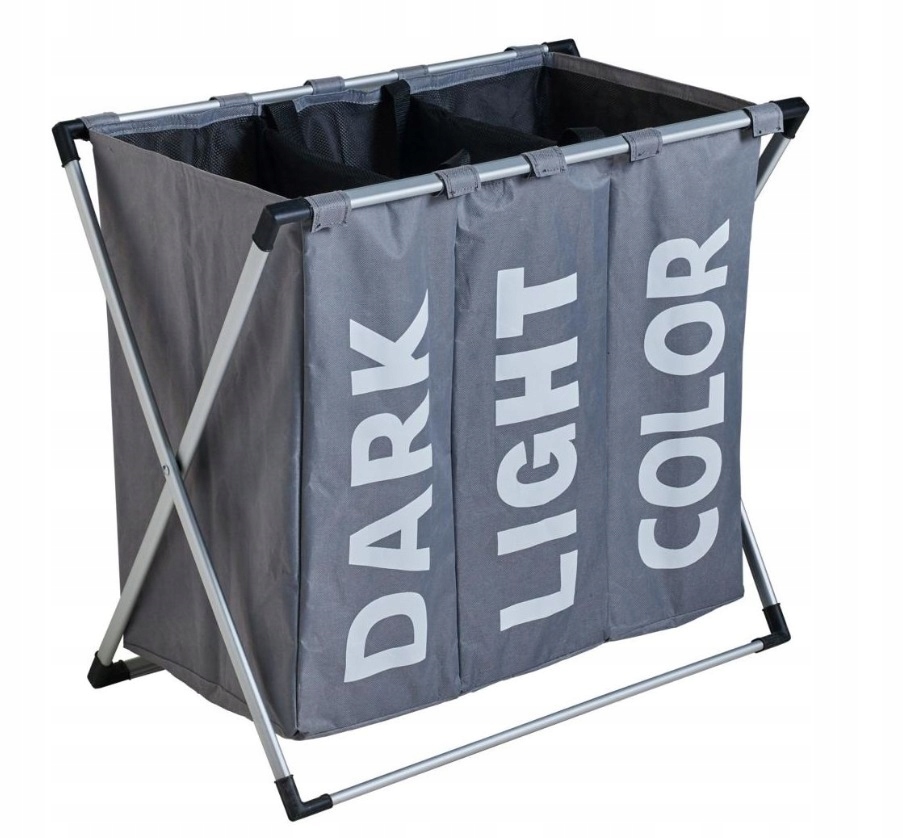 

Kosz Na Pranie Organizer Na Bieliznę 3 Kom 130L Sz
