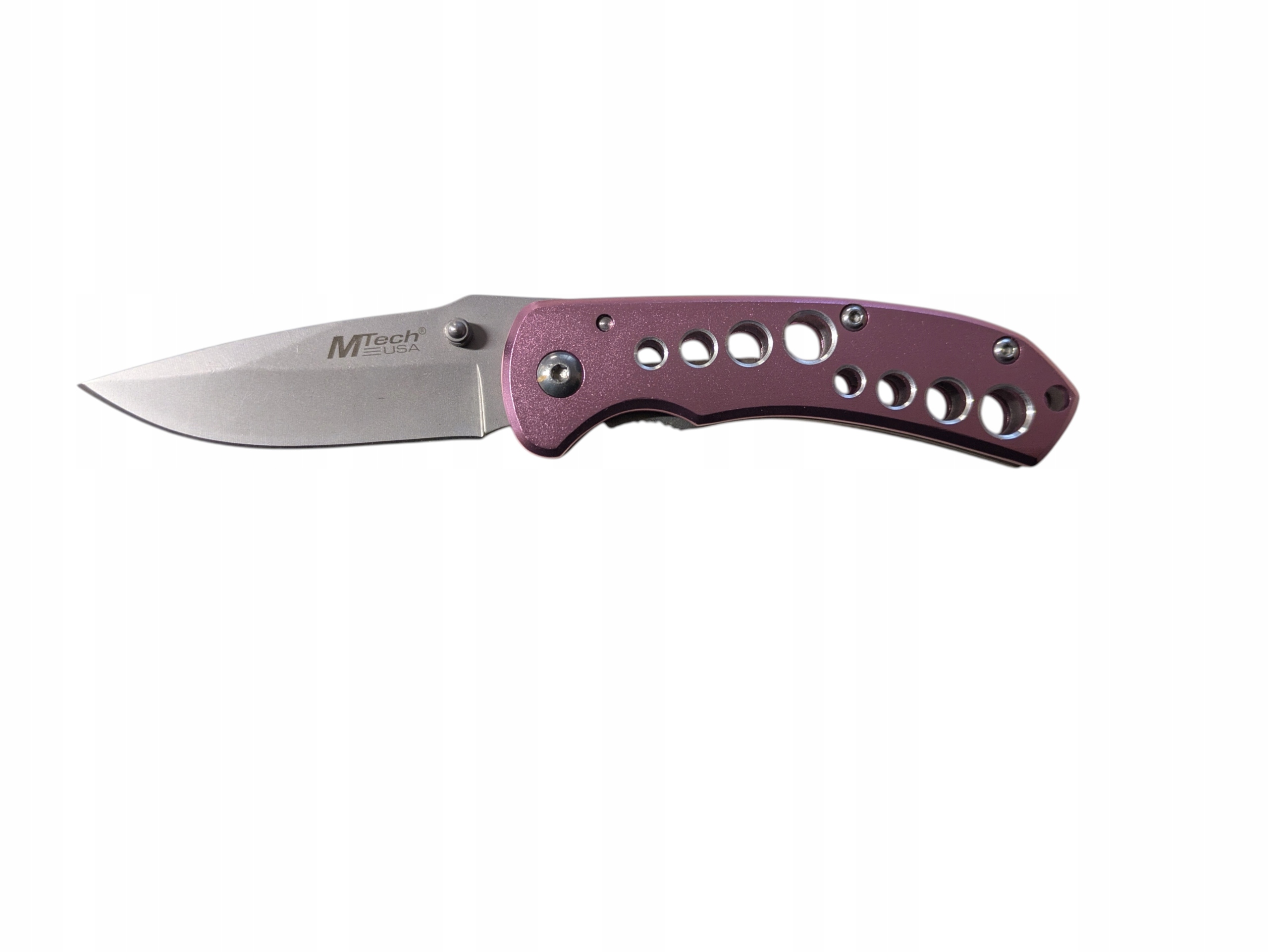 Nóż Składany MTech Usa MTEC-1086 Różowy Edc Spring Assisted