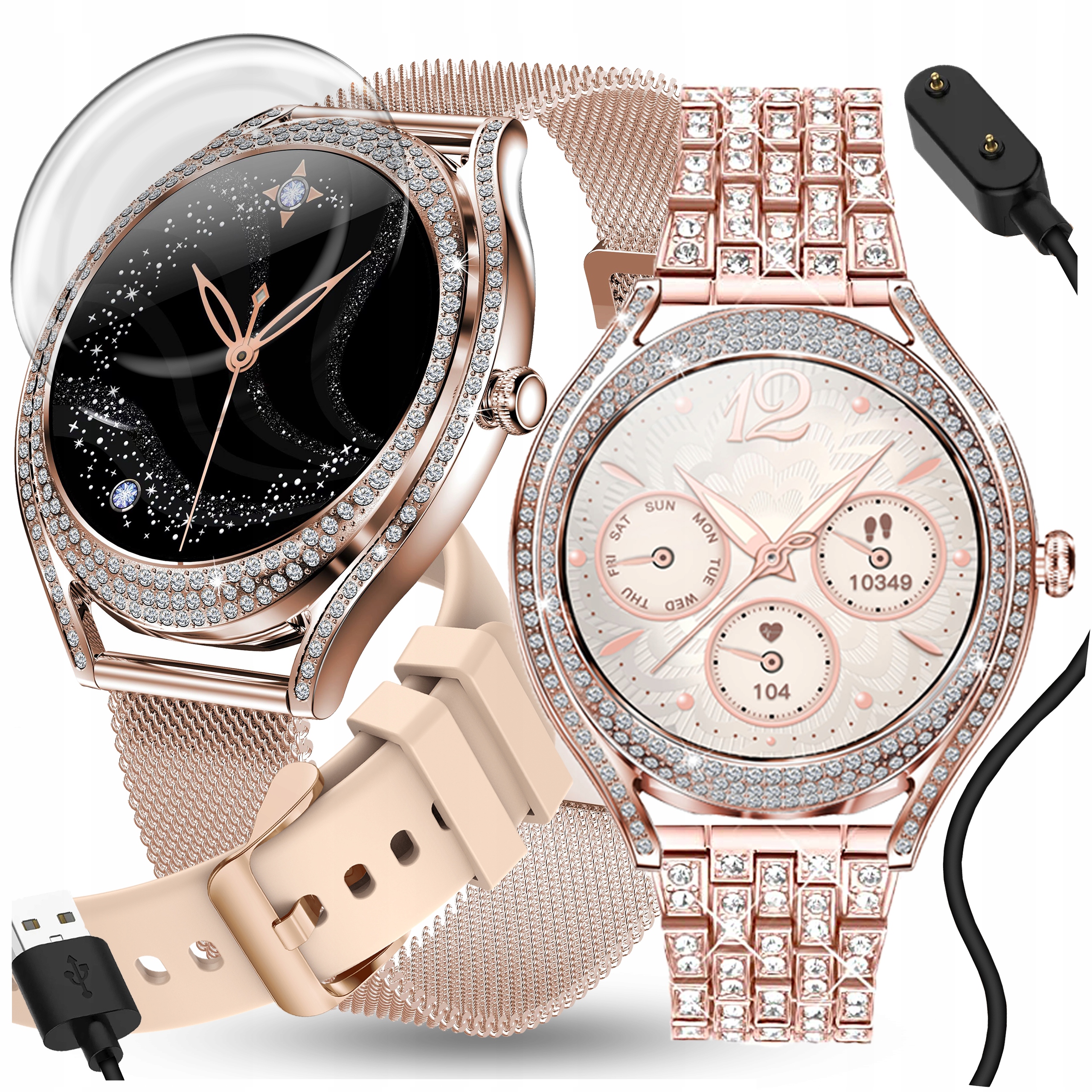 Smartwatch Damski Zegarek Rozmowy Powiadomienia Sport Zdrowie J. Polski