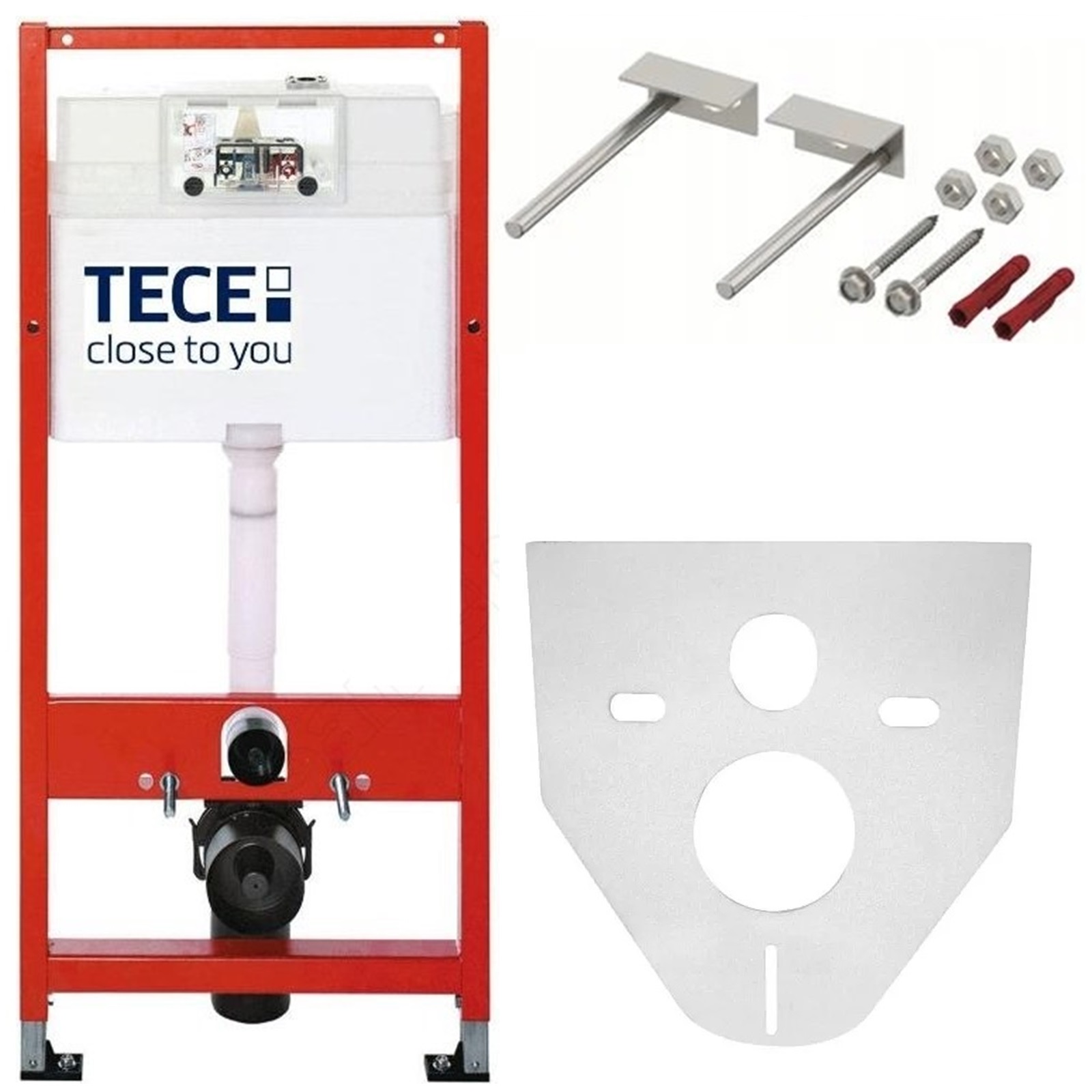 Tece Base Stelaż Podtynkowy Wc Zestaw 3W1 Wsporniki Mata