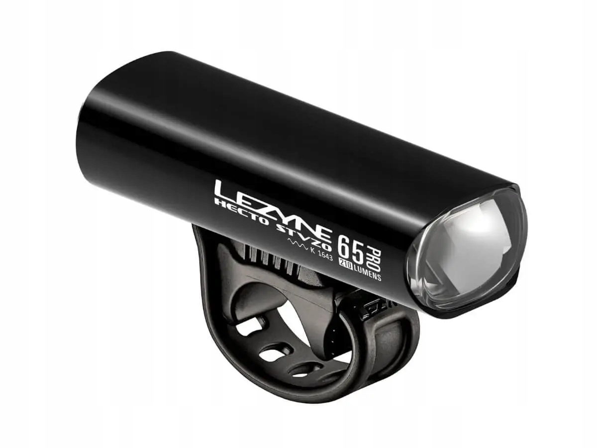 Lampka rowerowa Lezyne Hecto Drive Stvzo Pro 65 czarny 200 lm Akumulator