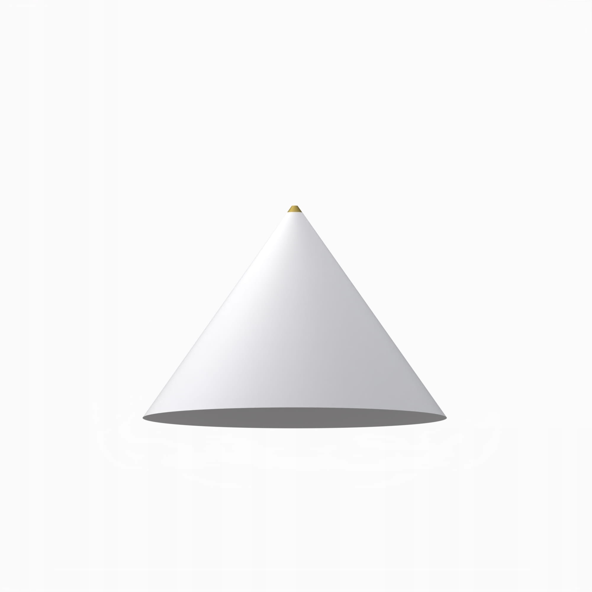 Stínidlo na lampu, bílý zlatý kovový kužel, 35 cm Nowodvorski
