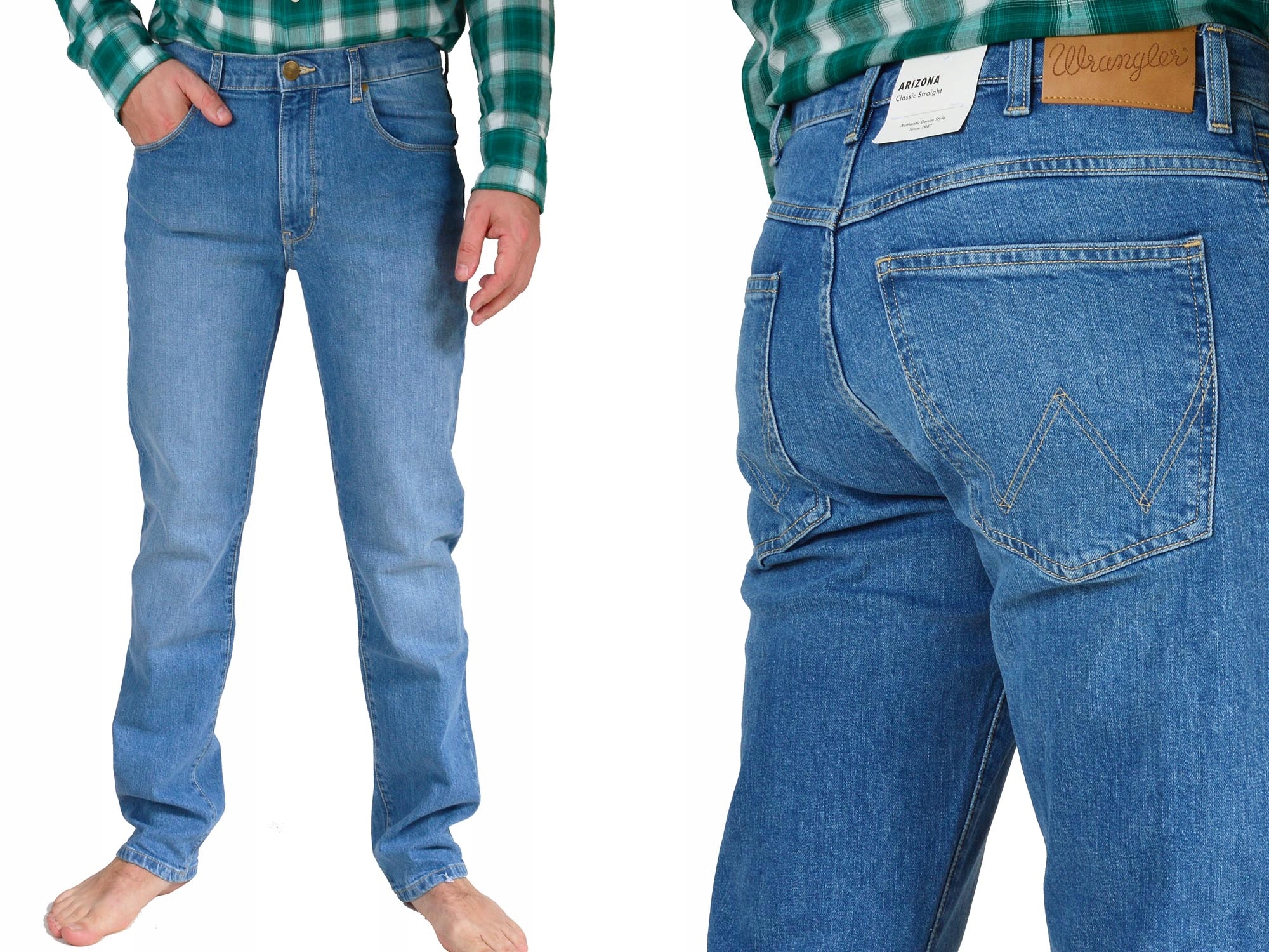 

Wrangler Spodnie Arizona jeans W38 L34 męskie