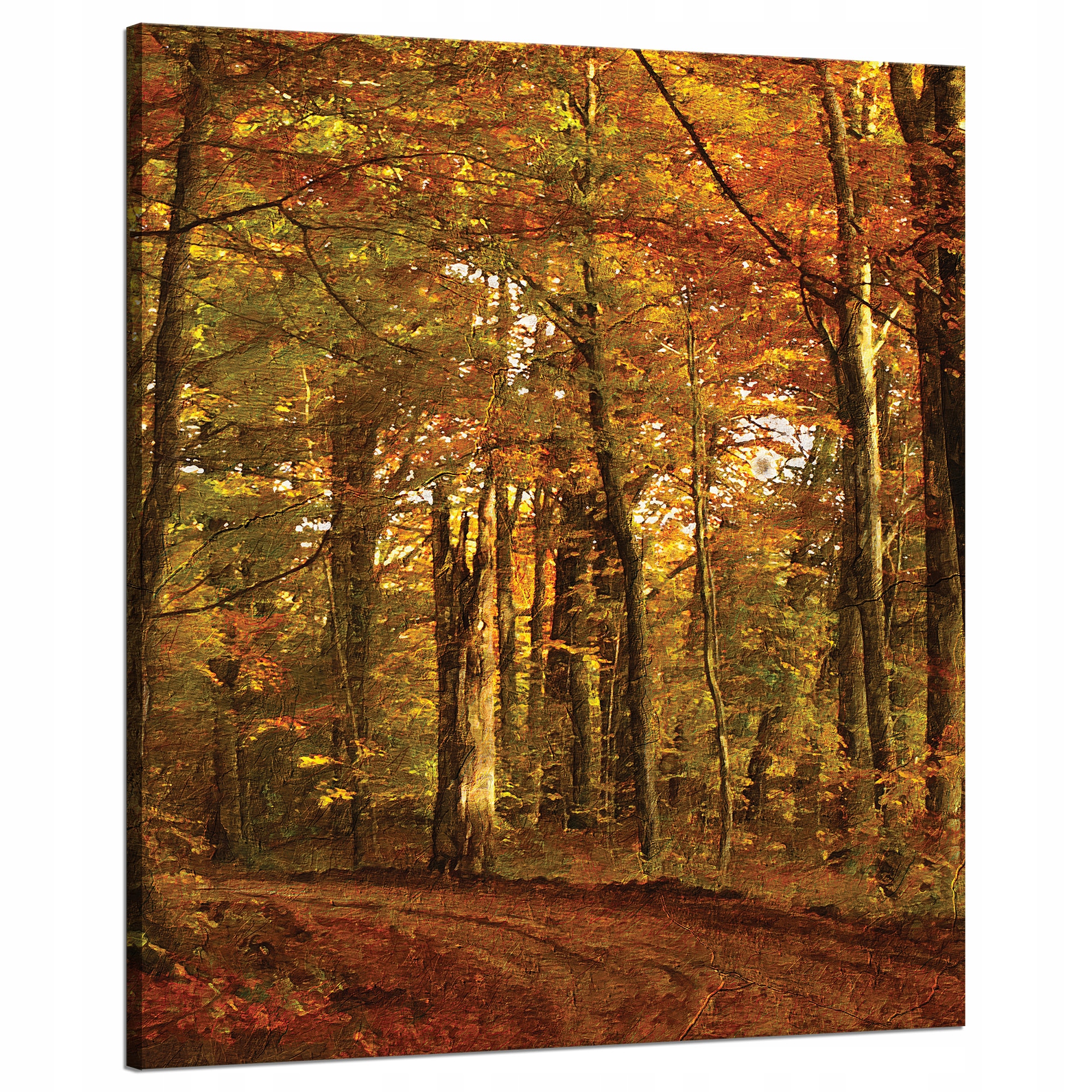 Obraz na plátně Pastelový styl Stromy Les Na podzim 80x100 cm