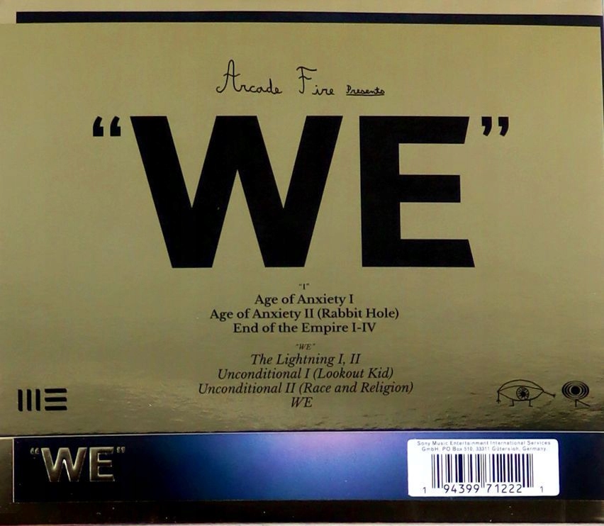 ARCADE FIRE: WE (CD) Stan opakowania oryginalne