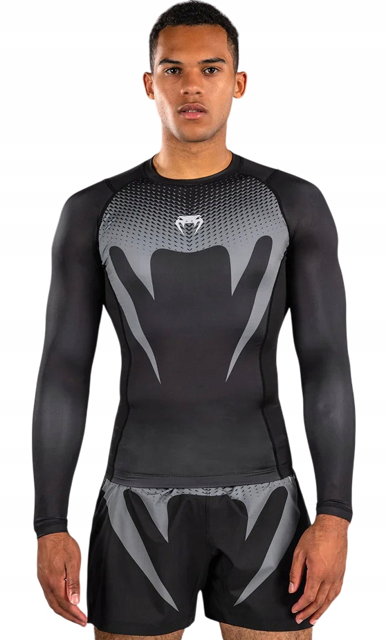 Venum Rashguard Dlouhý rukáv s dlouhým rukávem No Gi Black/Grey XL