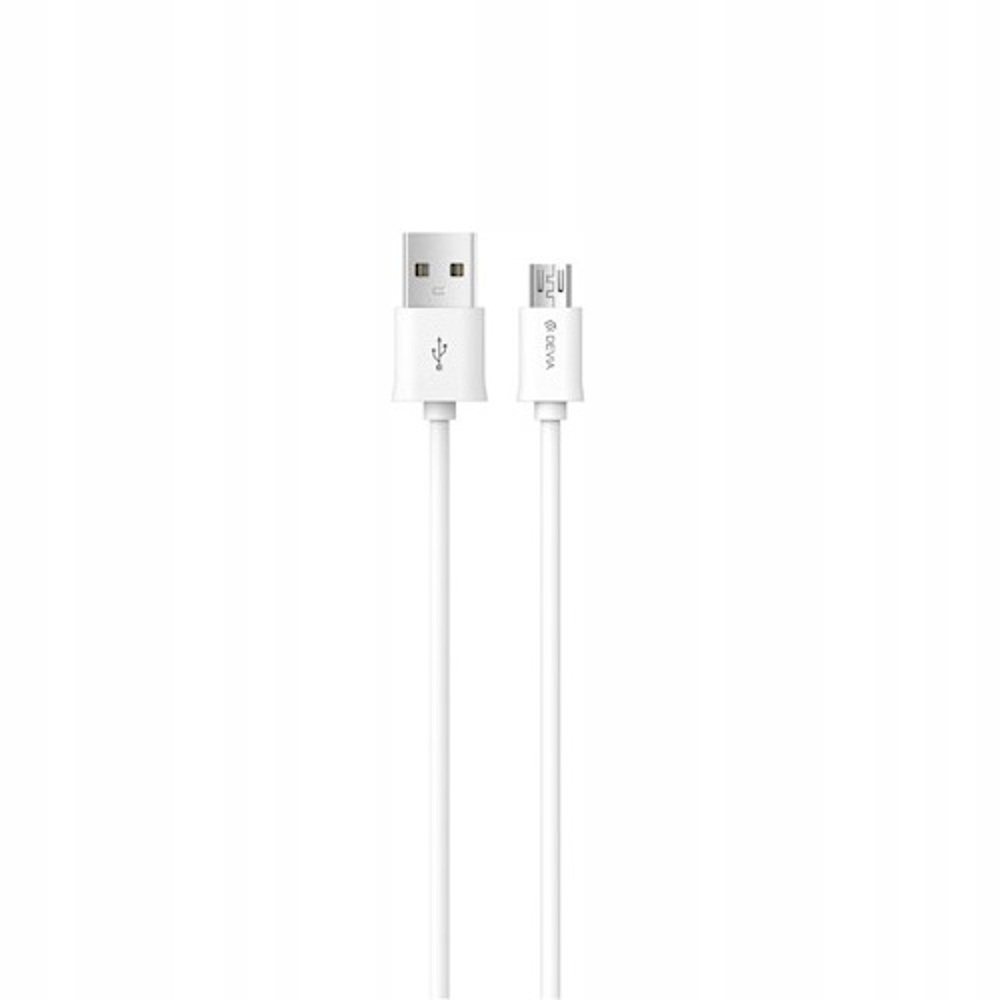 Devia kabel Smart EC081 Usb MicroUSB 1,0 m 2,1A biały