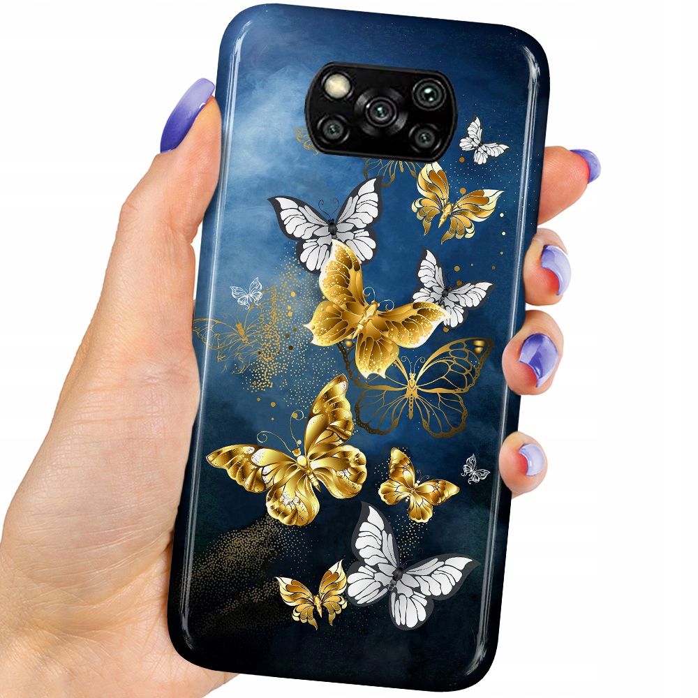 

Etui Motylki do Xiaomi Poco X3 Szkło