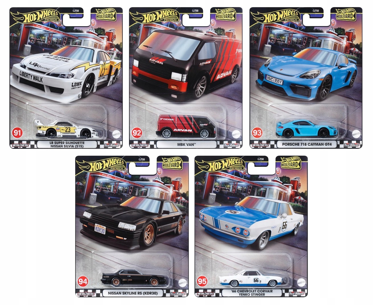 Hot Wheels Boulevard 5台セットporsche930 ベンツ Hot Wheels Premium Boulevard Porsche 911 Turbo (930) #82