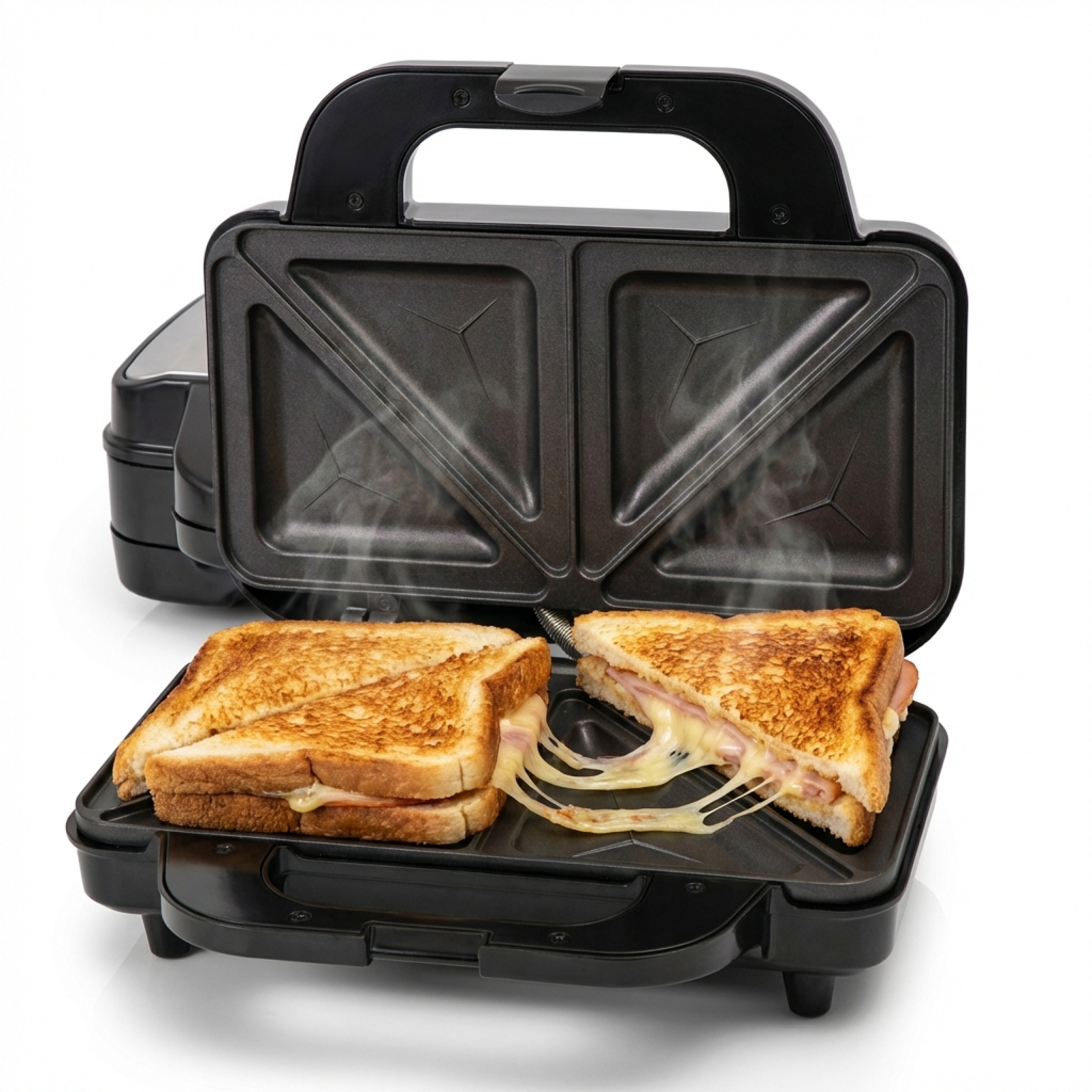 Sendvičovač Toustovač Elektrický 1300 W Trojúhelníky 2 Sendviče Toastů