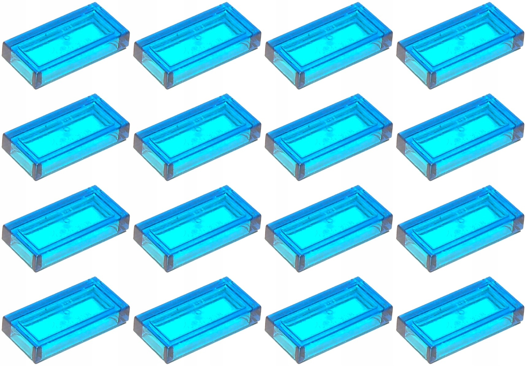 

Lego 3069b Tile 1x2 trans dark blue NOWA(4g) 16szt
