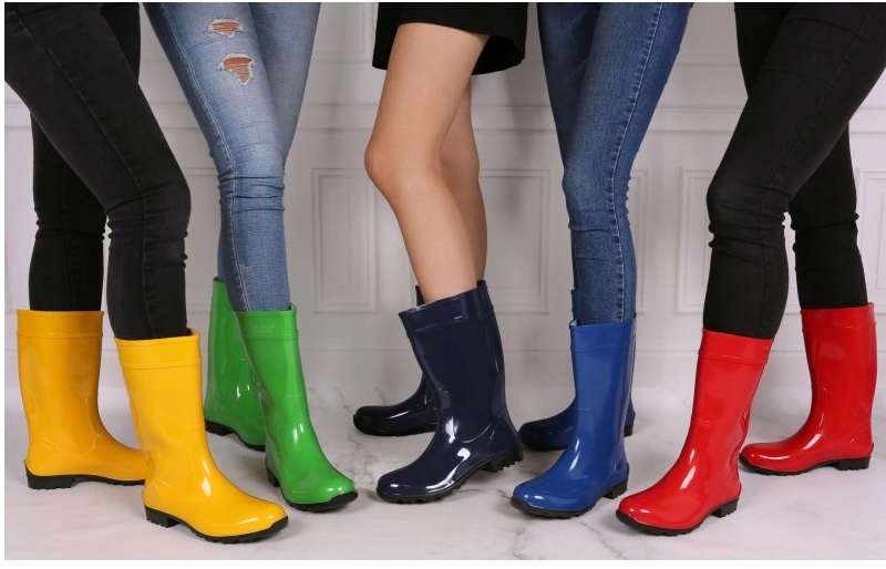 Kalosze Damskie Czerwone Lemigo Stylowe Modne 39 Wysokość do kolana