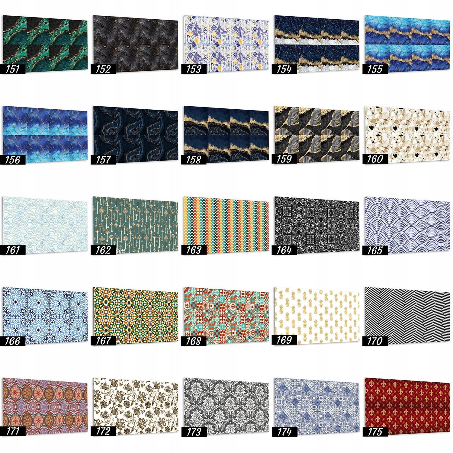 Panel podłogowy Arabski kwiatowy wzór 100x50 cm Grubość 1.1 mm