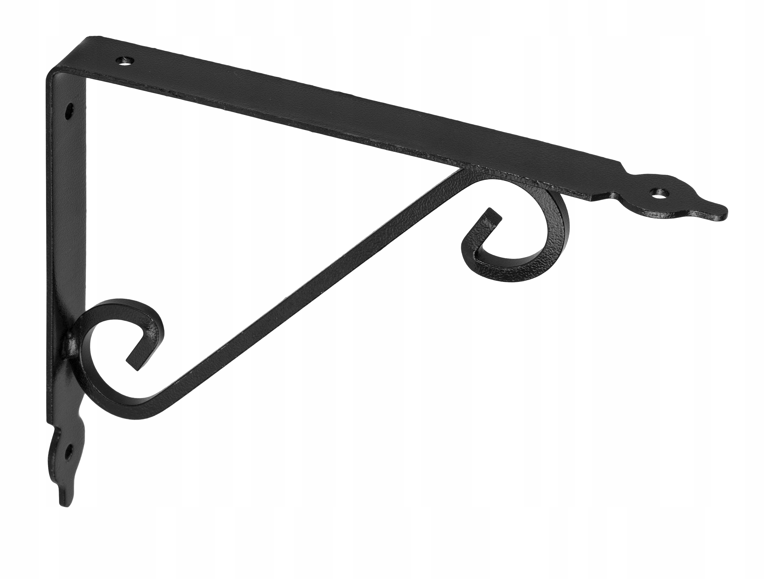 

Wspornik Półki Stalowy Ozdobny Czarny 240x190