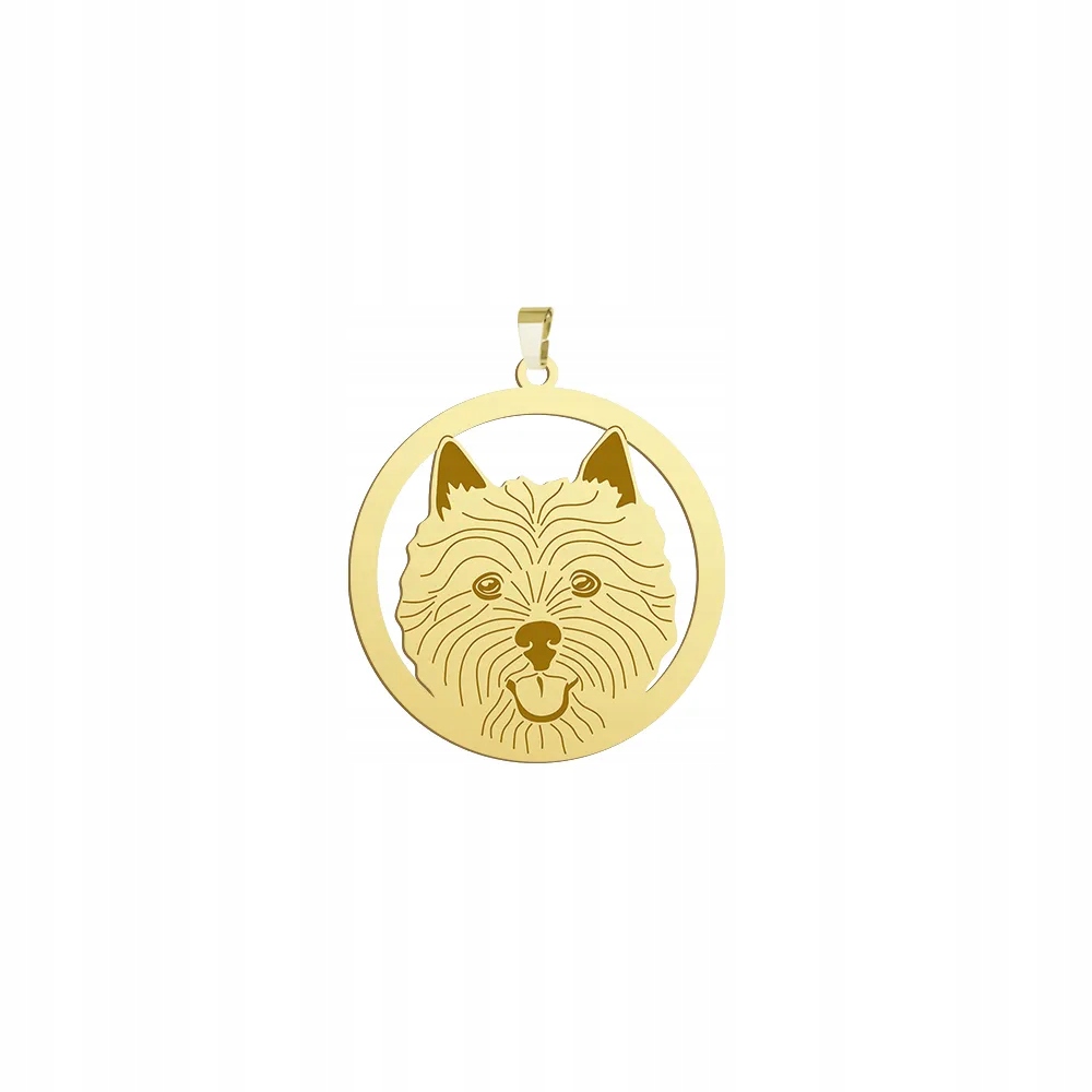 Zlatý přívěsek se psem Norwich Terrier 925 Šperky Narozeniny Gravírování