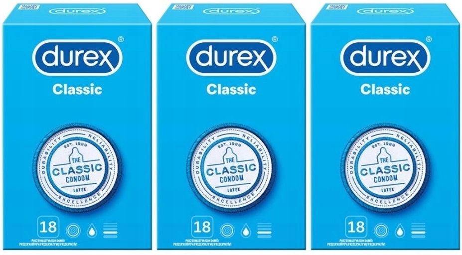 

Prezerwatywy Durex Classic 54 Sztuki