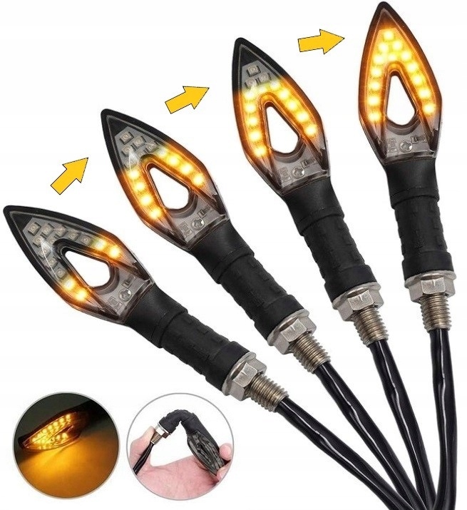 Uniwersalne Kierunkowskazy Led: Dynamiczne, Pływające, Strzałki 2szt.