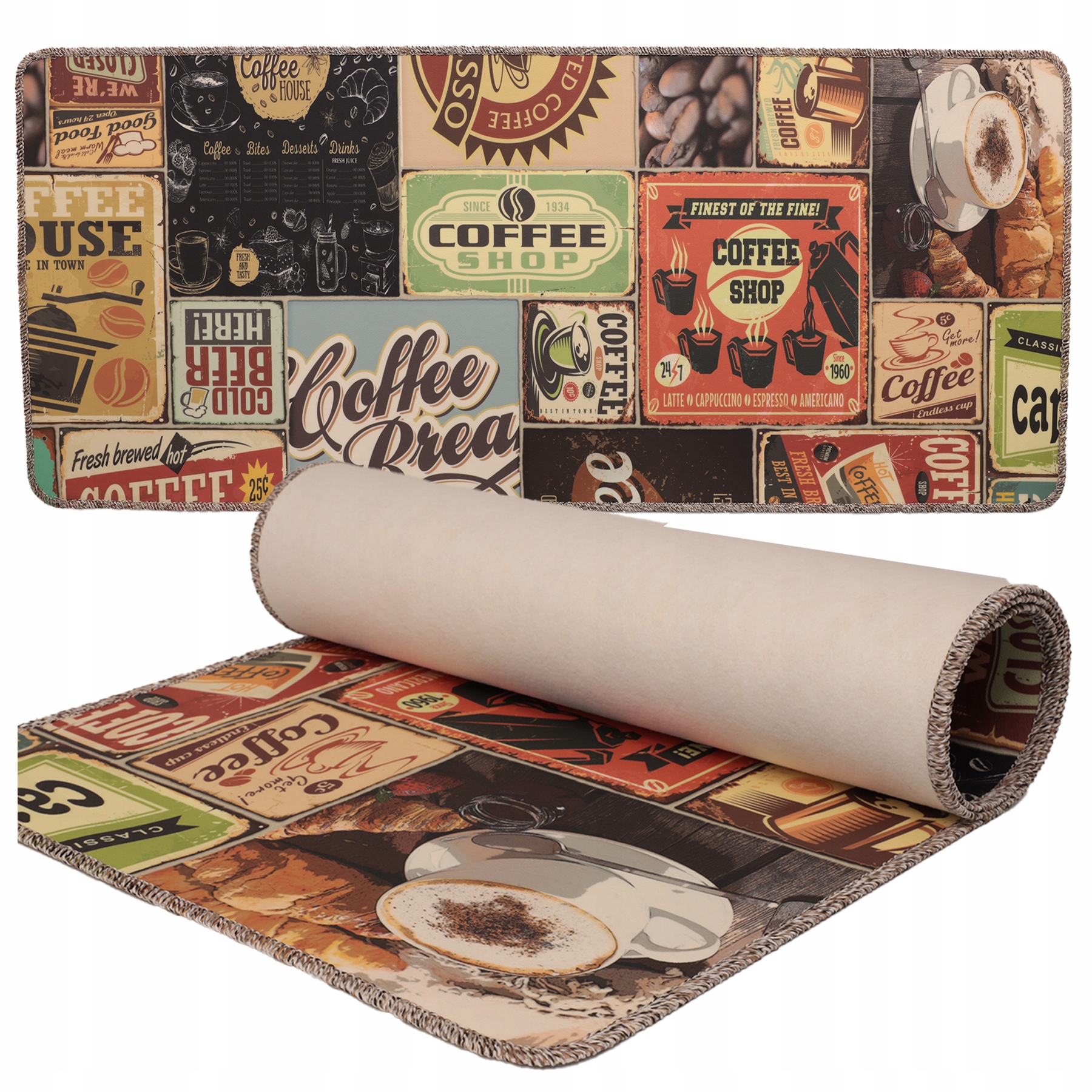 Běhoun vinylový do kuchyně vinylová podlahová rohož koberec voděodolný 60x120