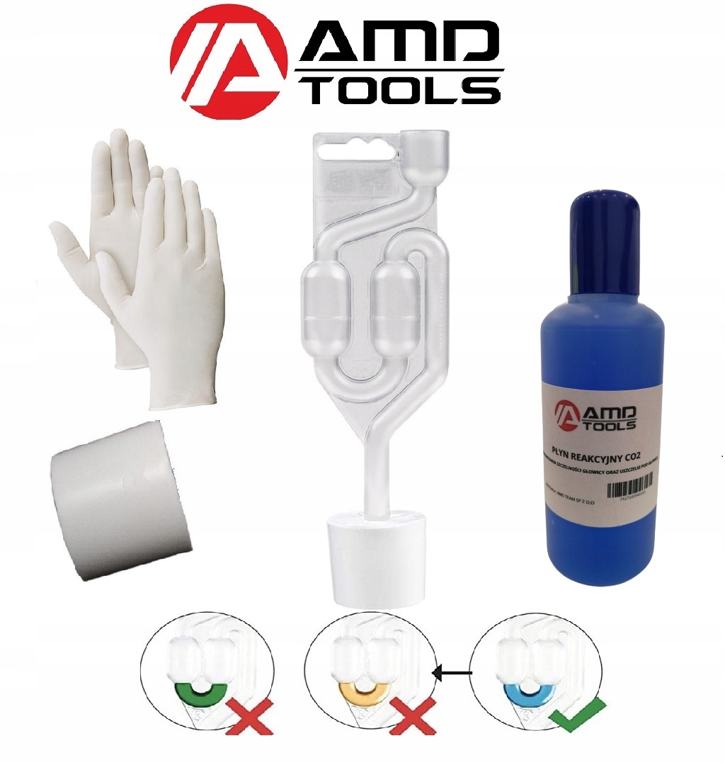 TESTER SZCZELNOŚCI USZCZELKI GŁOWICY CO2 50 TESTÓW EAN (GTIN) 7427252009286