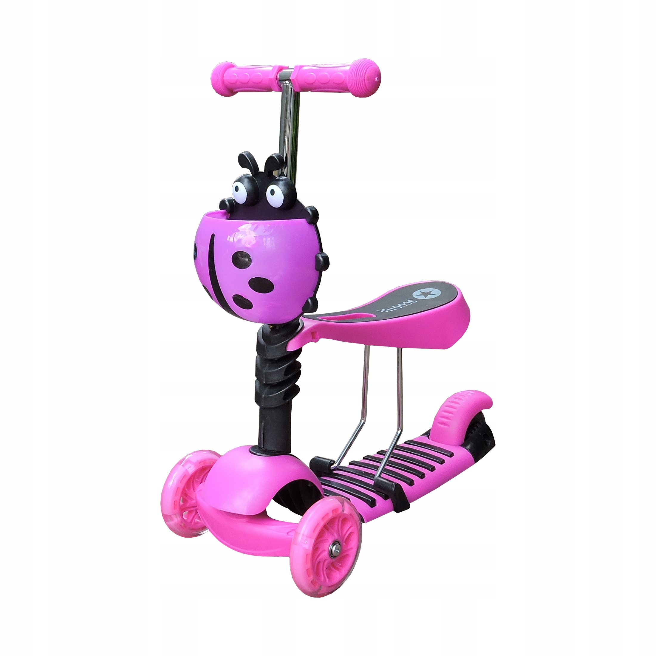 Самокат каталка. Самокат беговел со светящимися колесами. Самокат scooter трехколесный со светящимися колесами с сиденьем. Самокат 5 в 1 божья коровка. Самокат трехколесный 5 в 1 божья коровка.