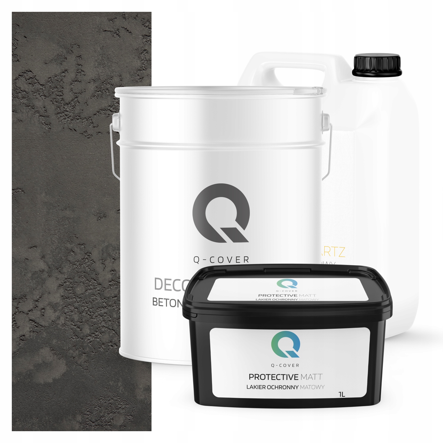 Architektonický Venkovní Beton Set Šedý Tmavý F276 19kg 10m2