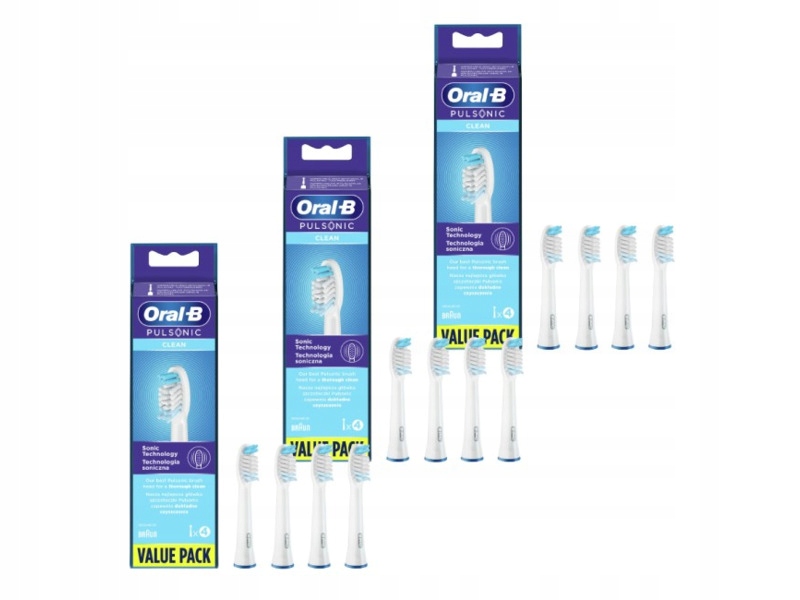 Końcówka szczoteczki Oral-b Pulsonic SR32-4 Clean (3X4 szt.)
