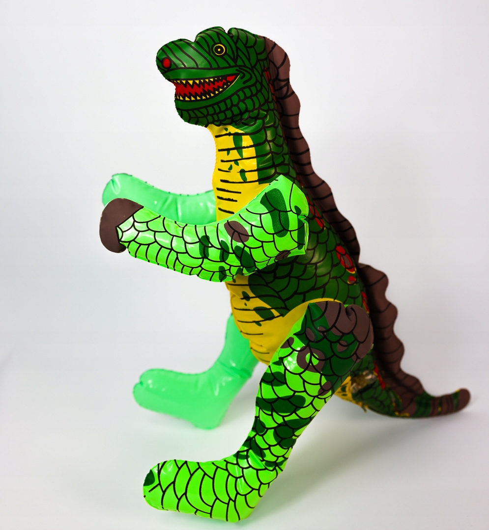 Hračka nafukovací dinosaurus na pláž 30 cm mix barev 60 ks