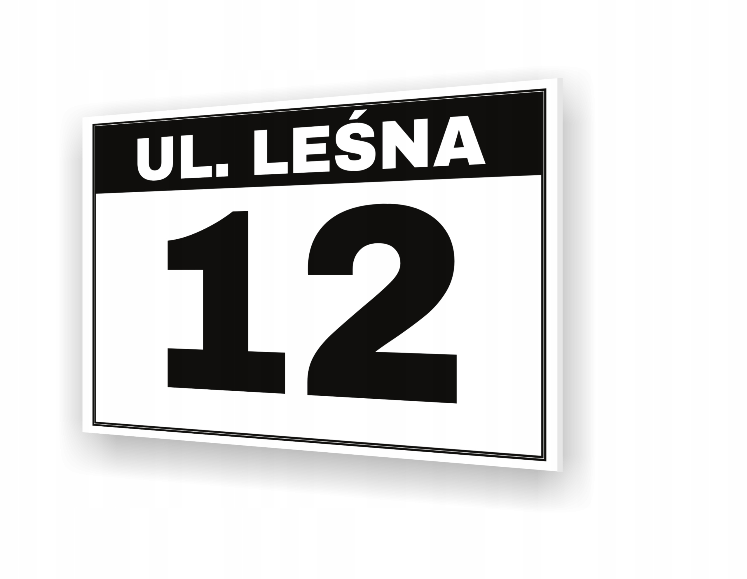 NUMER NA DOM 30x20cm TABLICZKA ADRESOWA Z NUMEREM DOMU | WZORY | + Taśma 3m Szerokość produktu 30 cm