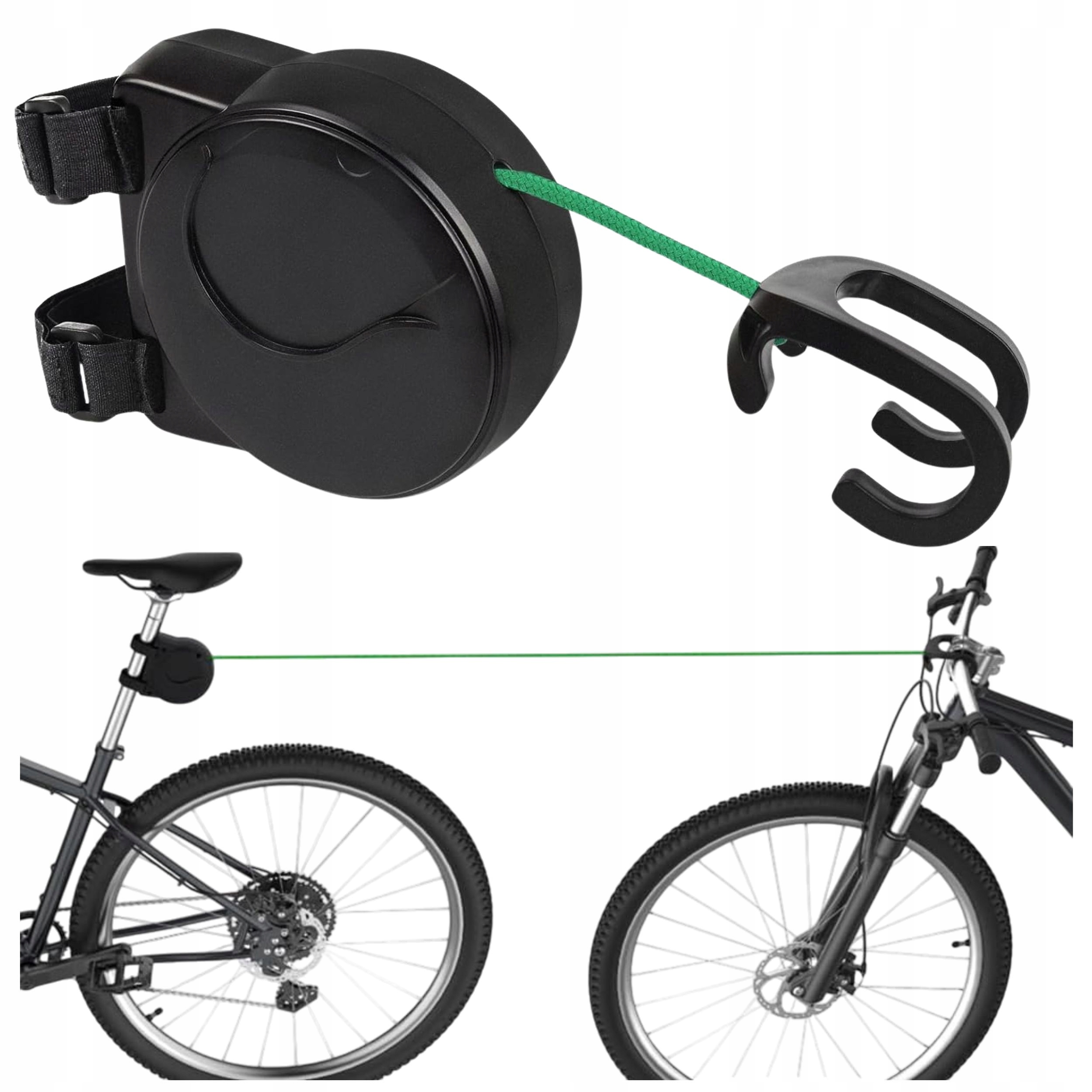 Lina holownicza 2,5m do roweru holowania dzieci hol rowerowy samozwijalna