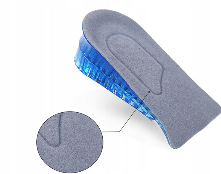 ŻELOWE PODWYŻSZAJĄCE PODPIĘTKI DO BUTÓW 2 WARSTWY Model PODWYŻSZAJĄCE WKŁADKI DO BUTÓW