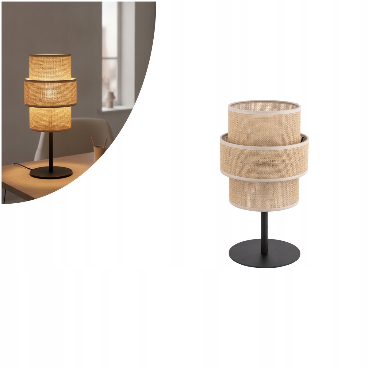Stolová lampa béžová Calisto klasická nočná do spálne Tk Lighting