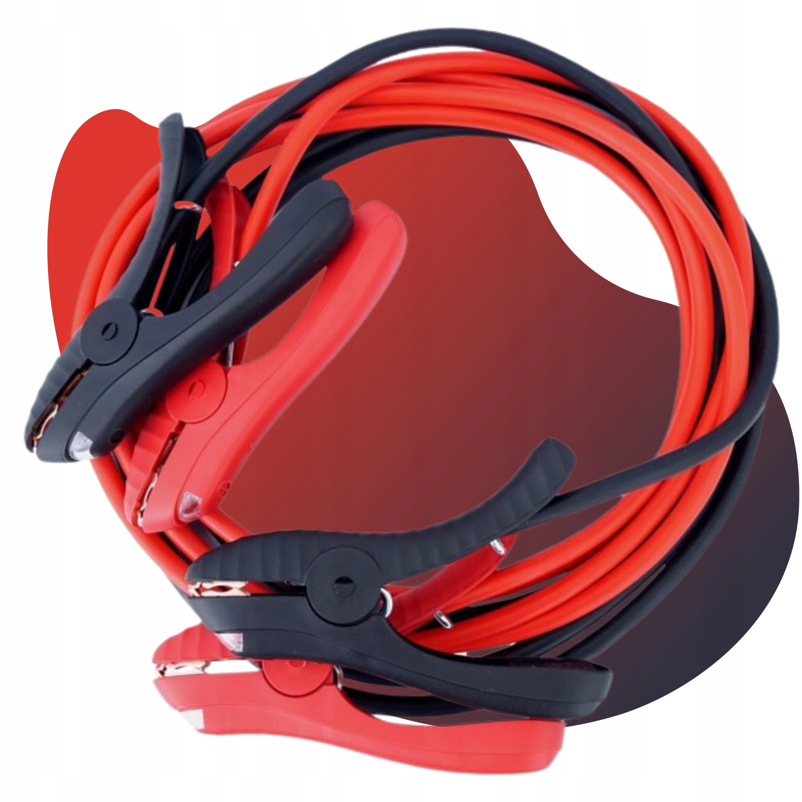 KABLE PRZEWODY ROZRUCHOWE LED 500A 10mm 2x 3m Długość 3 m