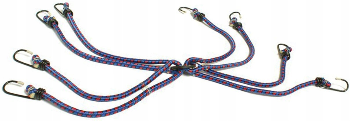 Linka Gumy Pasy Do Mocowania Bagażu Haczyki Zestaw