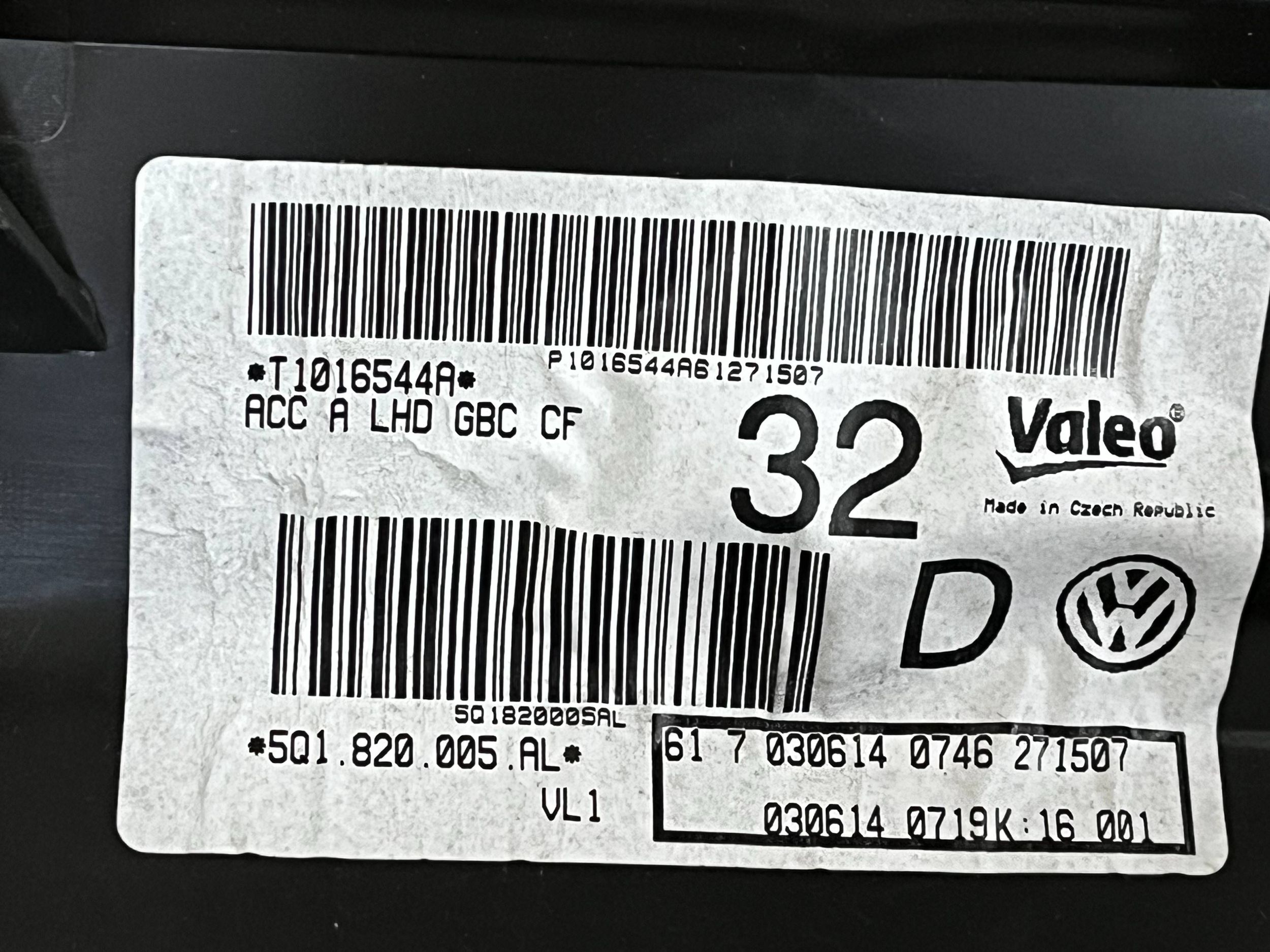 Zespol Bloc de chauffage complet Volkswagen Golf VII 5Q0820102D