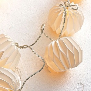 COTTON BALLS lampiony KULE LED 10SZT biały ORIGAMI