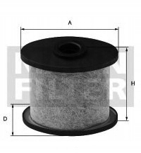 FILTR, ODPOWIETRZENIE KOMORY KORBOWEJ Producent części Mann-Filter