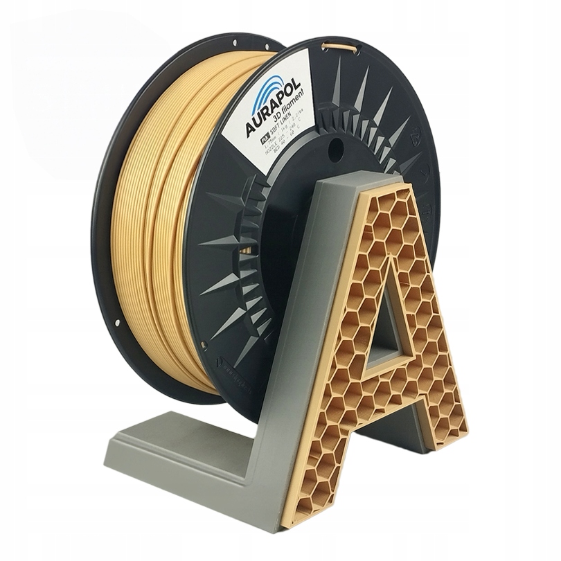 Filament AuraPol Pla Soft Linen Žlutý 1,75 mm 1 kg