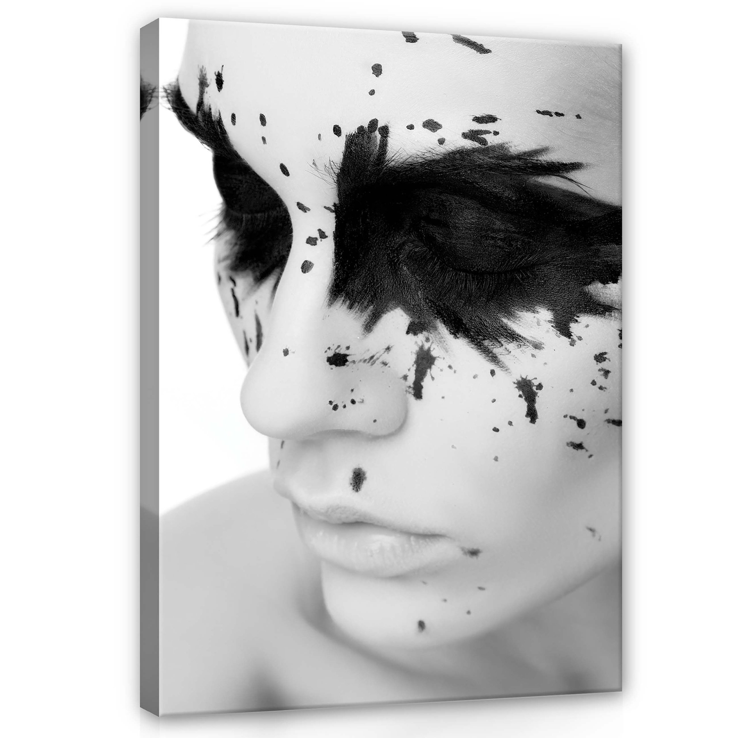 Obraz 60x80 Portrét černobílé tělo art expresivní kontrast monochrom