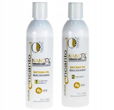 Encanto Nanox Batan Oil sada pro keratinové narovnání vlasů 2x 473 ml