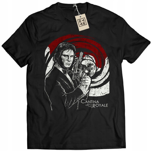 

Koszulka Han Solo 007 Gwiezdne Wojny czarna 2XL