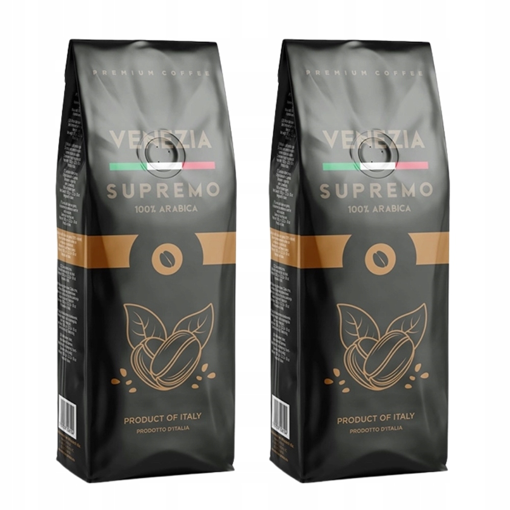 Levně Káva 100% Arabica čerstvě pražená Venezia Supremo 2x1kg