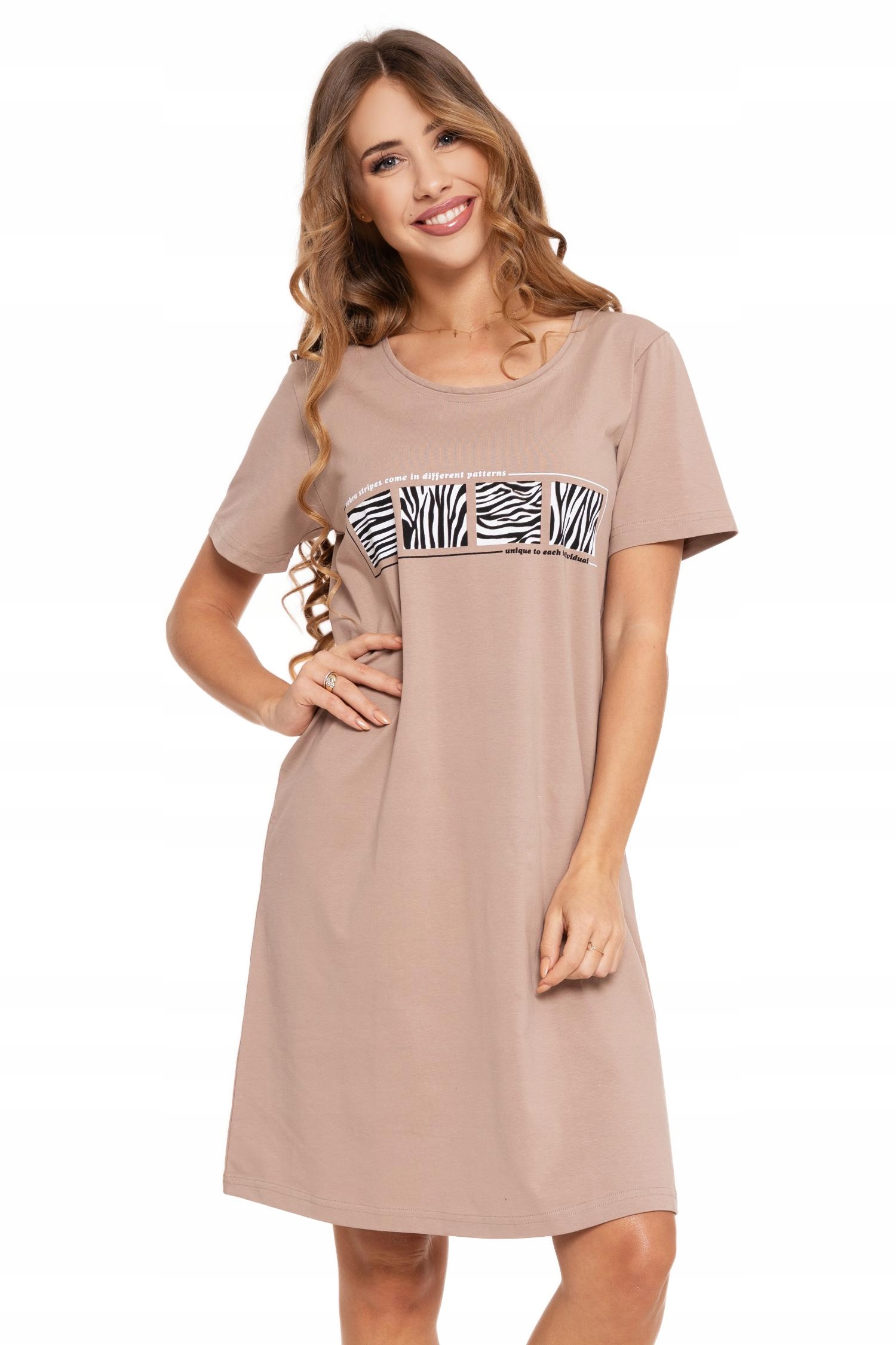 Koszula Nocna Piżama Damska Elegancka Letnia Krótki Rękaw Bawełna XL MORAJ EAN (GTIN) 5902720491395