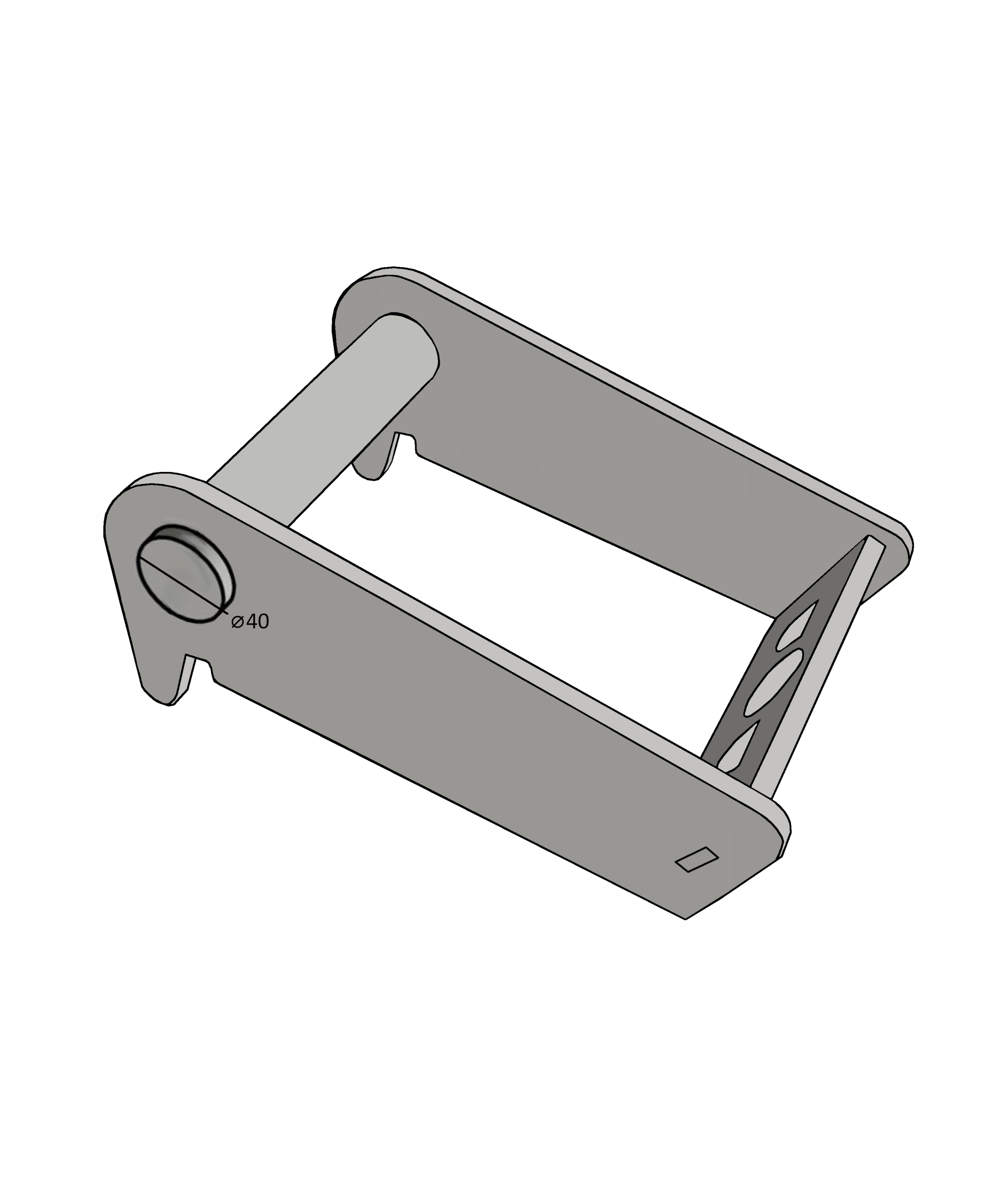 Mocowanie LEHNHOFF MS01 ramka szybkozłącze do łyżki młota uchwyt Numer katalogowy części MS01 lyzka