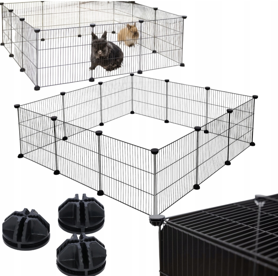 Klatka dla królika psa kota wybieg metałowy składany
