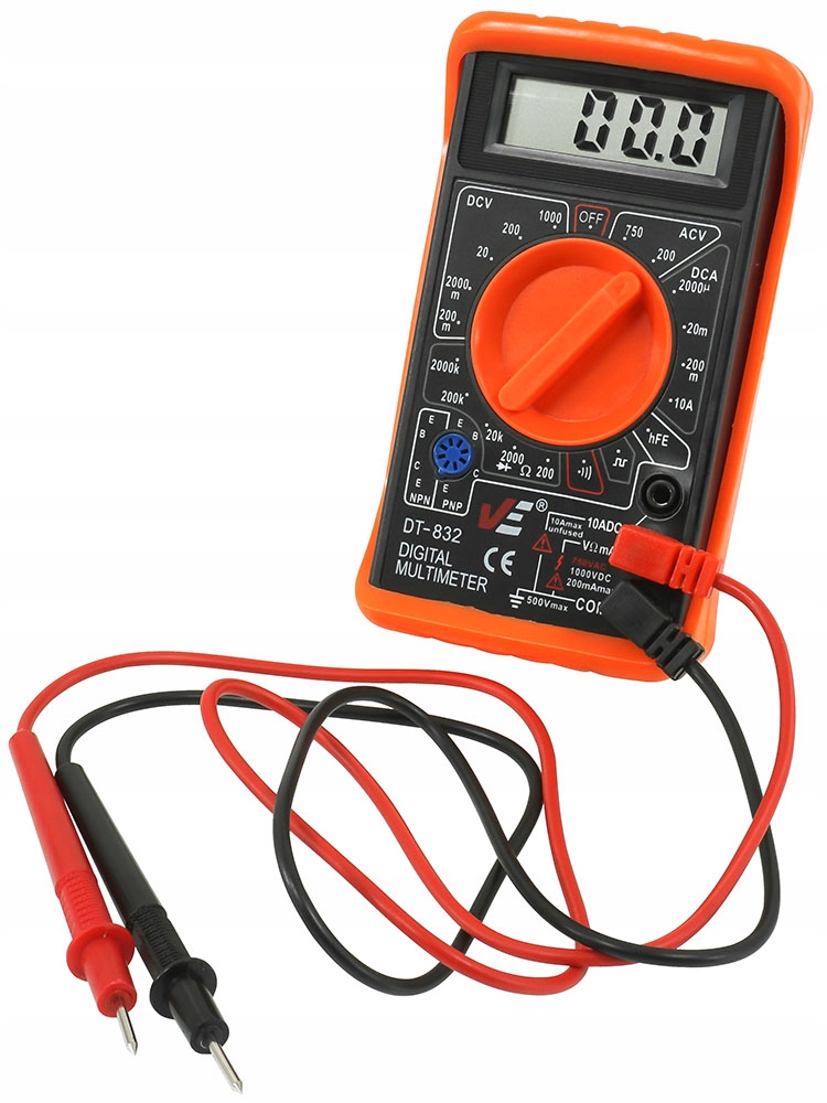 Multimetr Cyfrowy Uniwersalny Buzer LCD