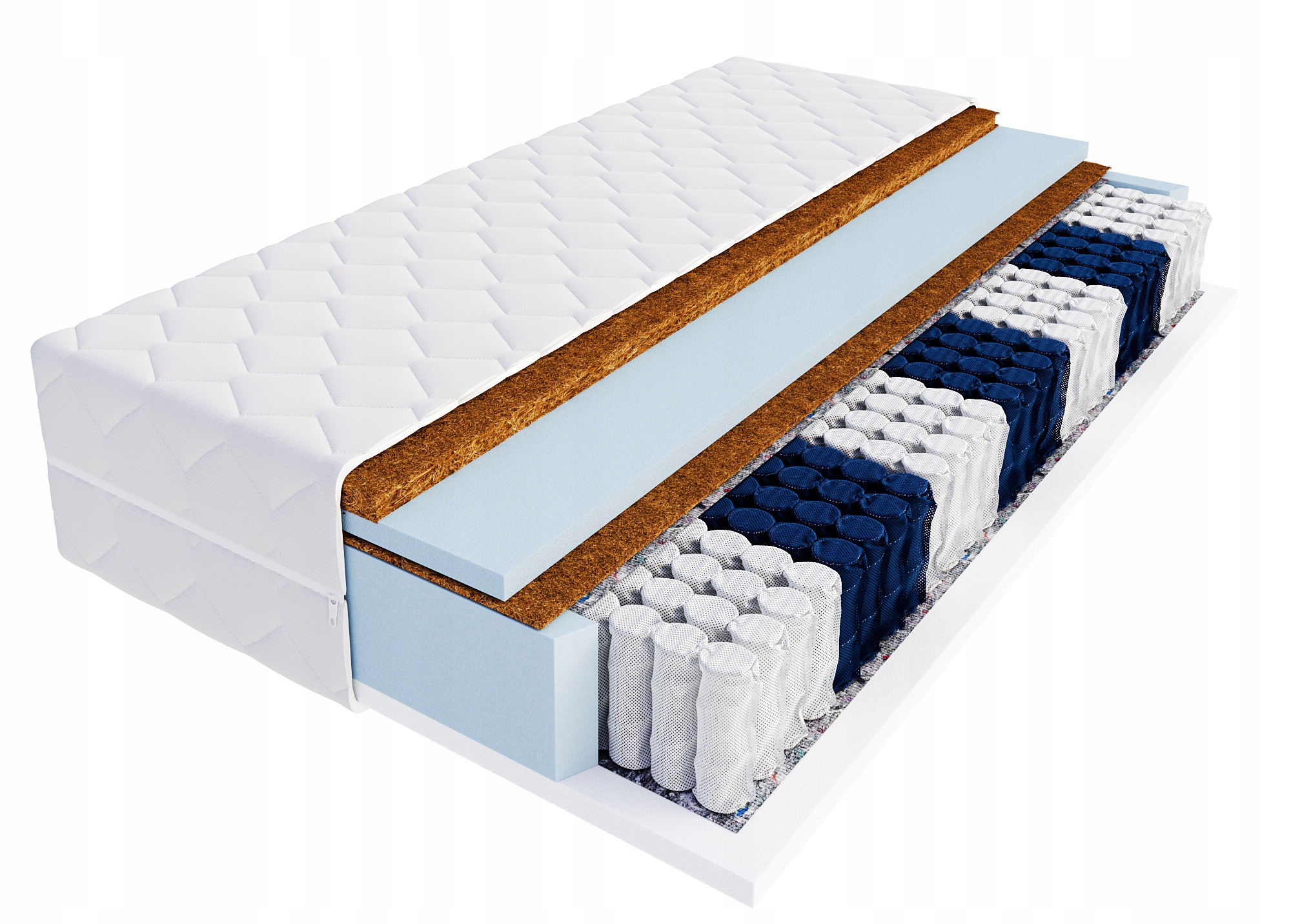 Matrace 120x200 kapsa z tvrdého kokosu H4/H3 oboustranná Carbo Max